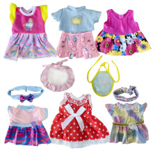JING SHOW BUSSINESS 6 Sets Baby Doll Clothes for 10-12 Inch Girl Doll Doll Clothes Dress Outfits Headbands Accessories fits 10 11 12inch Baby Doll