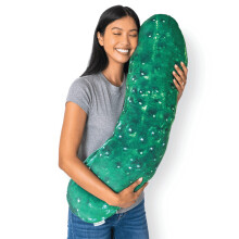 Much Comfort 37"" 3D Dill Pickle Throw Pillow - Made with Super Soft & Ultra Premium Fabric - Cute Comfortable Plush Stuffed Body Cushion for Home