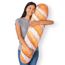 Much Comfort 42"" 3D Rustic Baguette Throw Pillow - Made with Soft & Ultra Premium Fabric - Cute Comfortable Plush Stuffed French Bread Loaf Body C