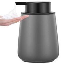 12 oz gr skummande tvldispenser - keramisk skum handtvl dispenser med ltttryckbar svart pump pfyllningsbar badrumslotion tvl dispenser Disk