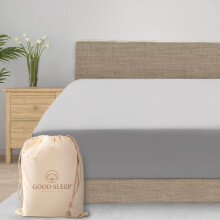 Good Sleep Bedding Queen Fitted Sheet - 1000 Thread Count Egyptian Cotton Sheets, 16" Deep Pocket, Soft & Breathable, Luxury Hotel Style Queen Size Fi