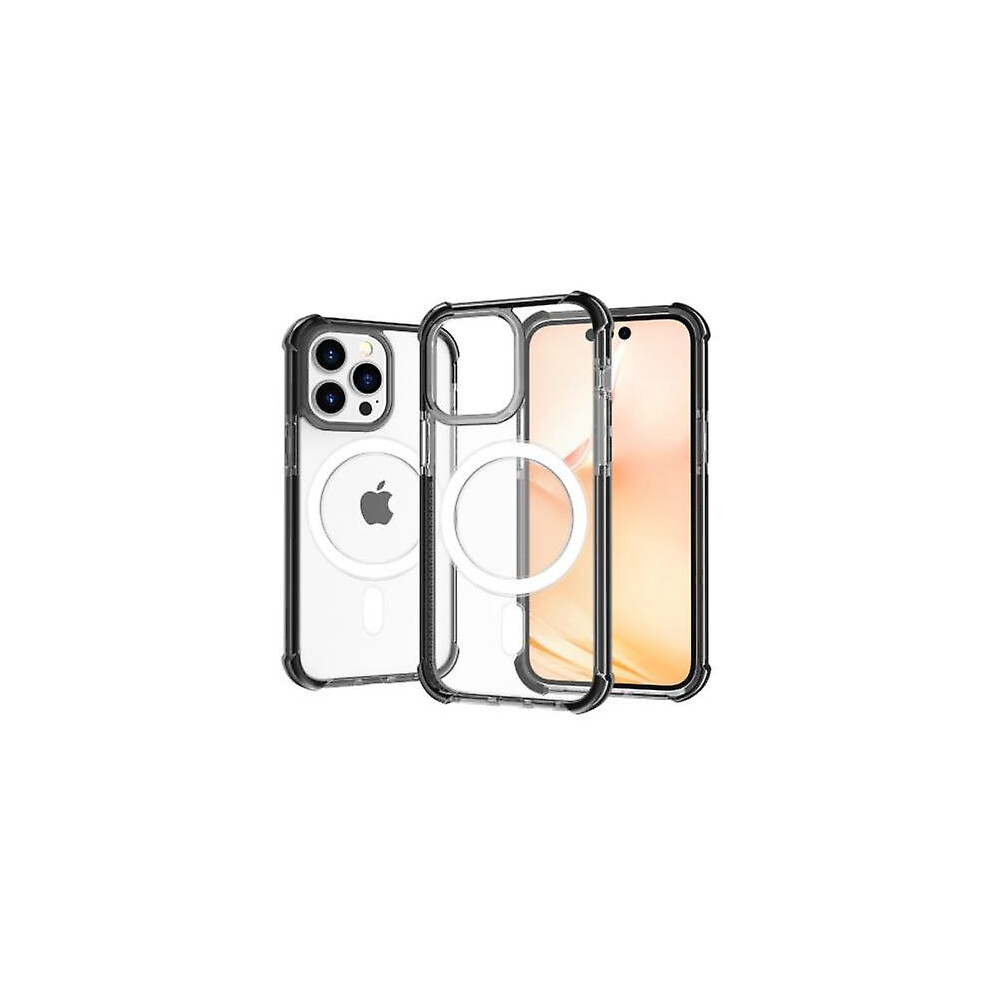 (Black, iPhone 15 Pro) Magsafe Transparent Anti-scratch Heavy Duty Drop Proof Case For  Iphone 15 Pro Max/iphone 15 Pro