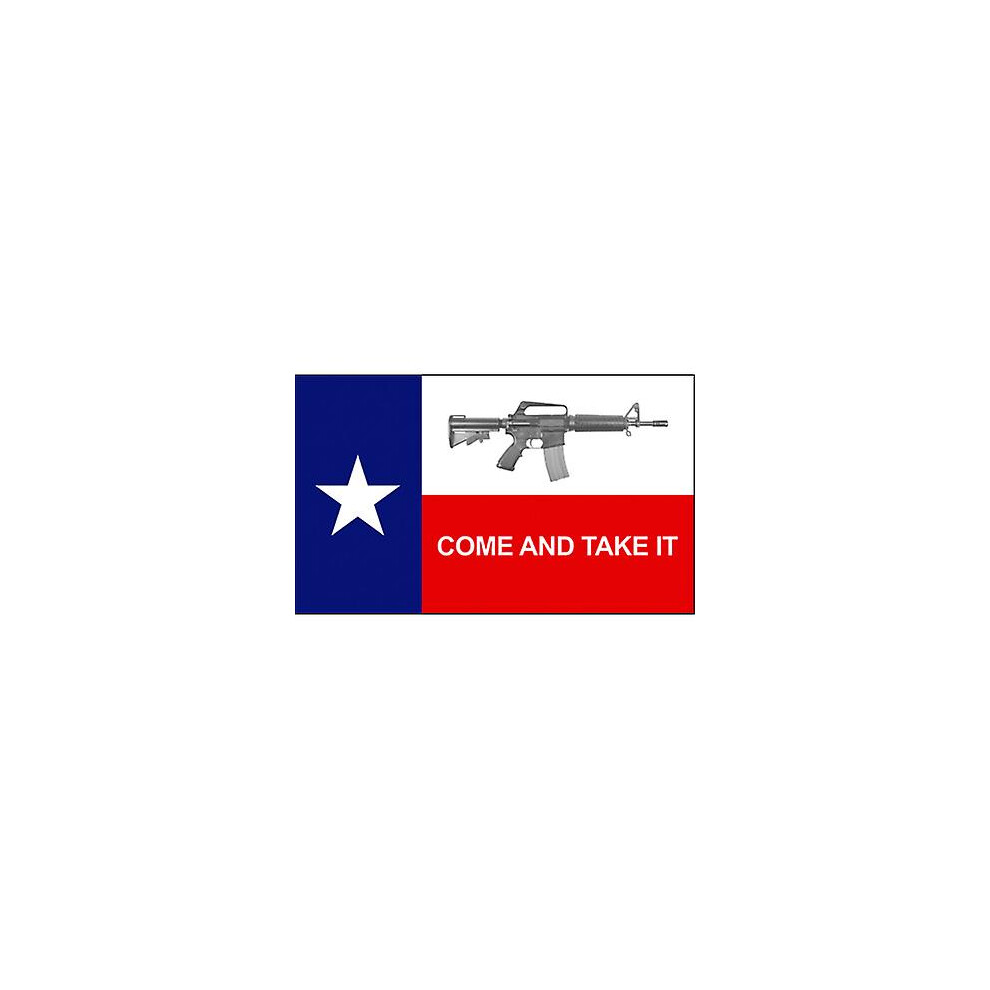 ( And Stripe, 90 X 150Cm) 90X150cm Gun Gonzales Historical Come And Take It Flag For Decoration Blue/White/Black