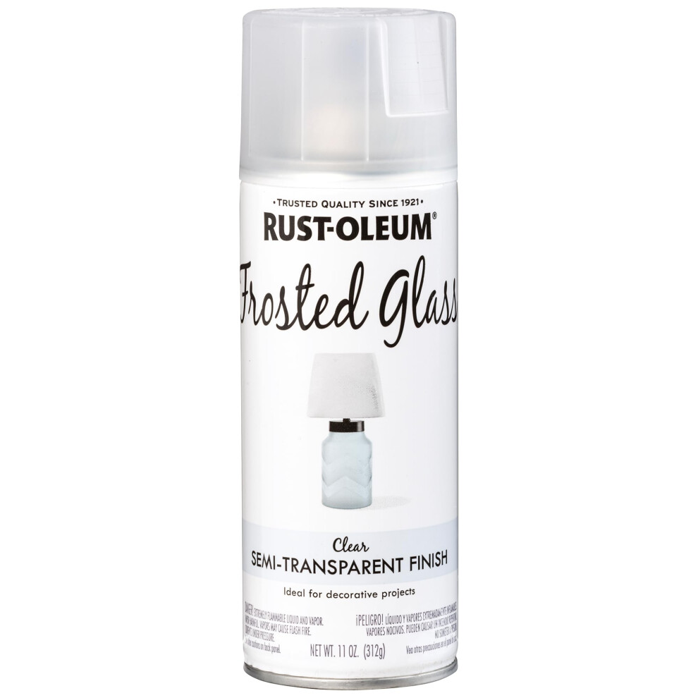 Rust-Oleum 342600 Frosted Glass Spray Paint  11 oz  Frosted Glass(Packaging May Vary)