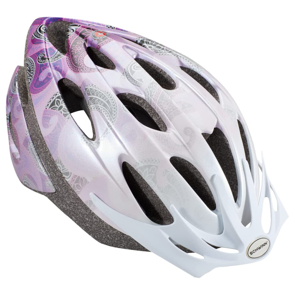 Schwinn Thrasher Bike Helmet for Adult Men Women Age 14+ with Suggested Fit 58-62cm  Lightweight with Adjustable Side and Chin Strap  No Light  Pink/P