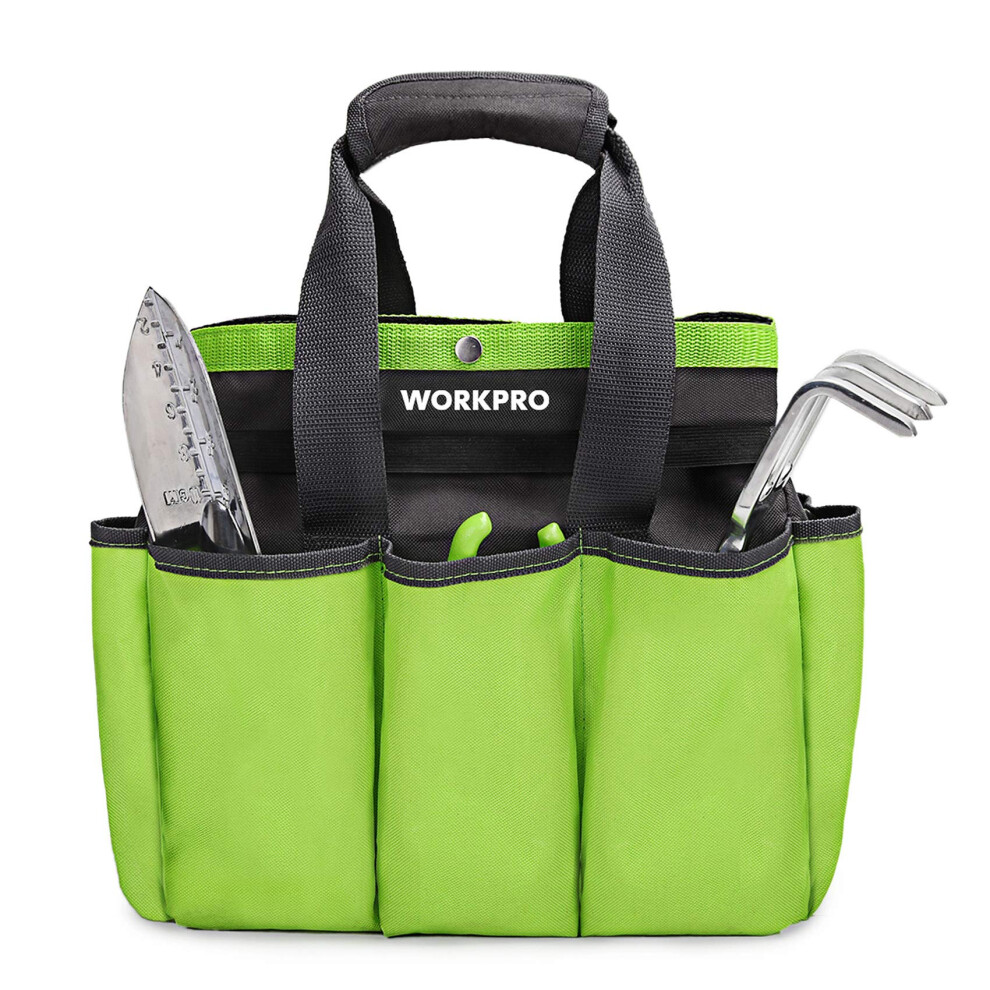 Workpro Garden Tool Bag Garden Tote Storage Bag With 8 Pockets Home Organizer For Indoor And Outdoor Gardening Garden Tool Kit Holder (Tools Not In 820909757337