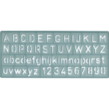 acme 3/8" /10mm Lettering Gids KT-10-001, Duidelijk