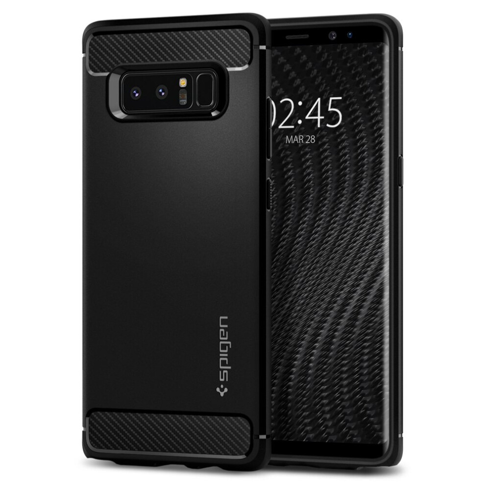 Spigen Rugged Armor Designed for Samsung Galaxy Note 8 Case (2017) - Matte Black