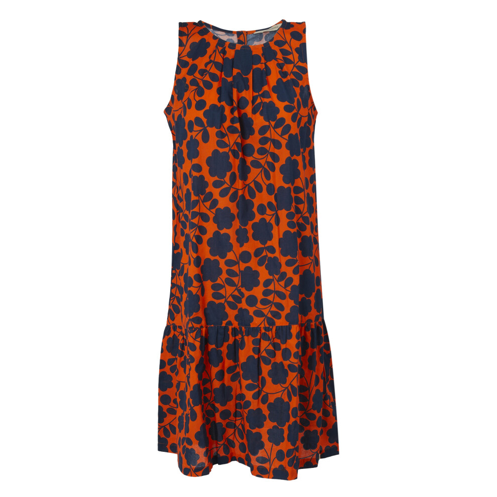 (8 UK, Orange) Regatta Womens/Ladies Orla Kiely Passion Flower Midi Dress