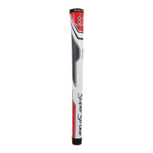 Superstroke Traxion Tour Golf Club Grip White/Red/Gray (Standard) | Avanceret overfladetekstur, der forbedrer feedback og tack | Ekstrem greb giv