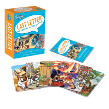 ThinkFun Last Letter Card Game - Quick Thinking Word Game | Engaging Artwork | Portable & Travel Friendly | Loved by Kids and Adults