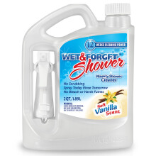 Wet & Forget Shower Cleaner Spray Multi-Surface Weekly Application Requires No Scrubbing Bleach-Free Formula Ready to Use Vanilla Scent 3 Months o