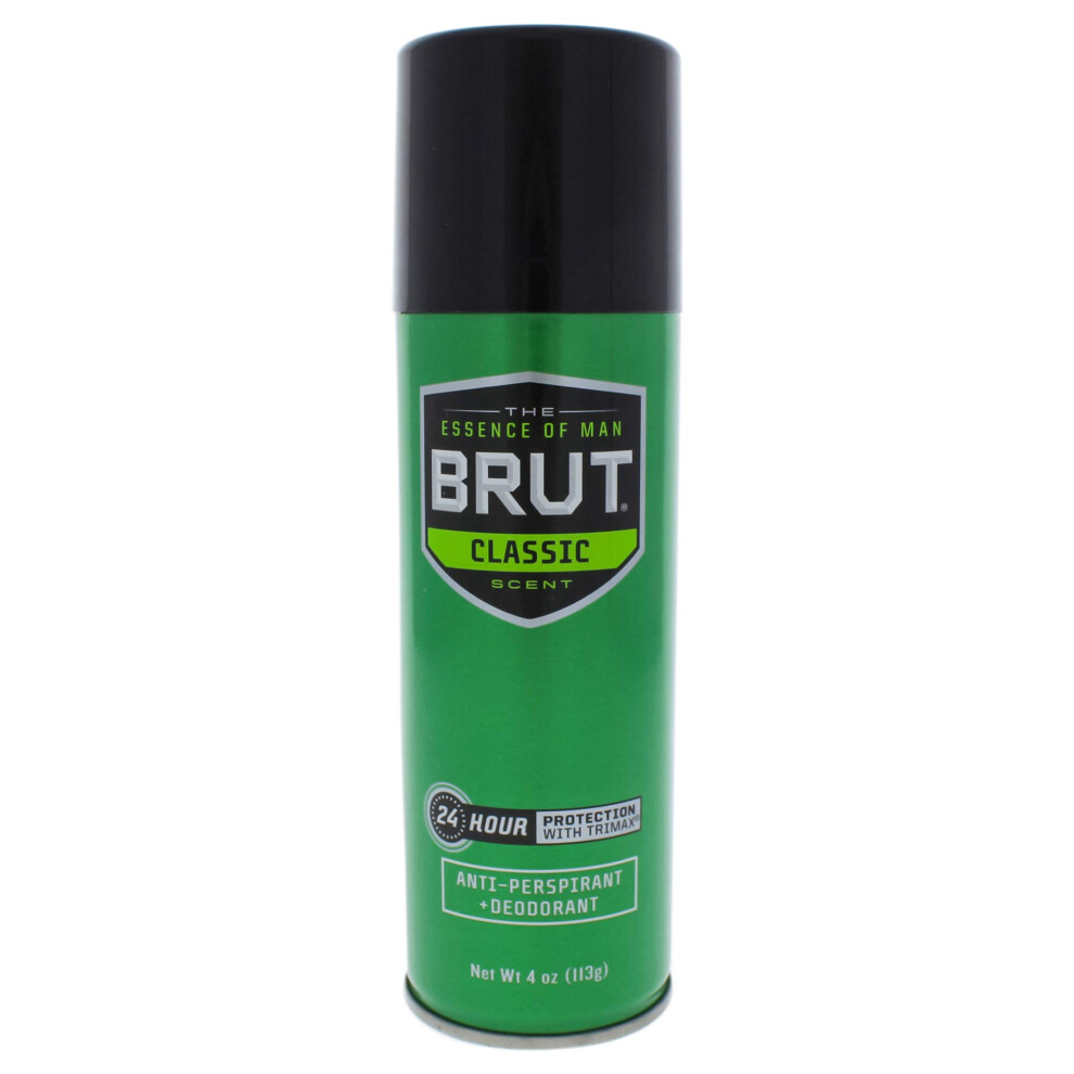 Brut Men Deodorant Aerosol Classic Scent Spray(Anti-Perspirant)  4 Ounce