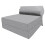 (Grey) Single Portable Fold Out Z Bed Sofa Guest Futon 1