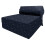 (Navy) Single Portable Fold Out Z Bed Sofa Guest Futon 1
