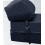 (Navy) Single Portable Fold Out Z Bed Sofa Guest Futon 5