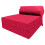 (Pink) Single Portable Fold Out Z Bed Sofa Guest Futon 1
