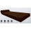 (Chocolate) Single Portable Fold Out Z Bed Sofa Guest Futon 3
