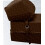 (Chocolate) Single Portable Fold Out Z Bed Sofa Guest Futon 5