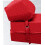 (Red) Single Portable Fold Out Z Bed Sofa Guest Futon 4