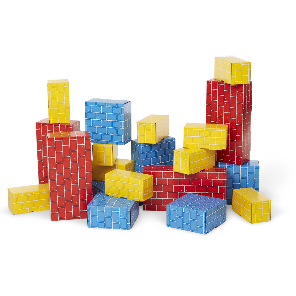 Melissa & Doug Deluxe Jumbo Cardboard Blocks (24 Pieces) - FSC Certified