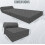 (Dark Grey) Single Portable Fold Out Z Bed Sofa Guest Futon 3