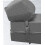 (Dark Grey) Single Portable Fold Out Z Bed Sofa Guest Futon 6