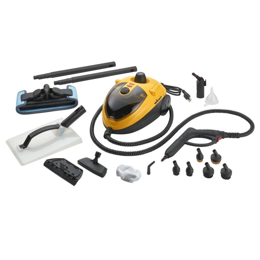 Wagner Spraytech 0282014 915e On-Demand Steam Cleaner & Wallpaper Removal  Multipurpose Power Steamer  18 Attachments Included (Some Pieces Included i