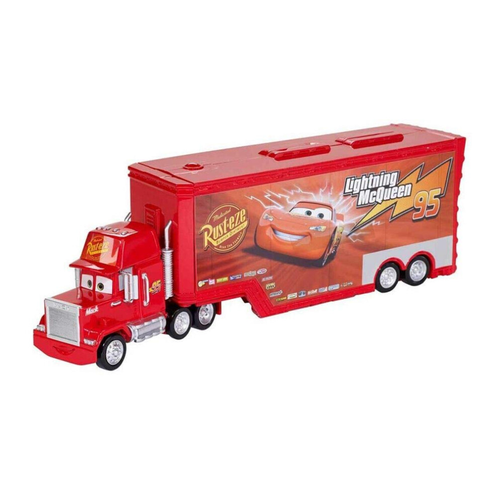 Disney Cars Toys Mack Hauler  Movie Playset  Toy Truck and Transporter  Racing Details for Story and Competition Play  Ages 4 and Up