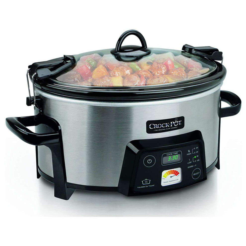 Crock-Pot SCCPCTS605-S Cook Travel Serve 6-Quart Programmable Slow Cooker