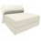 (Cream) Single Portable Fold Out Z Bed Sofa Guest Futon 3