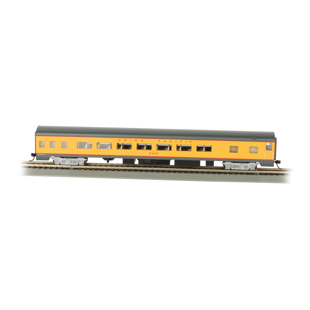 Bachmann Industries Union Pacific Smooth-Side Coach Car with Lighted Interior (HO Scale)  85'