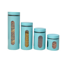 Clips de cuisine definis pour le comptoir par des bases a domicile | Bouchons de style retro pour comptoir de cuisine | Fenetres transparentes en