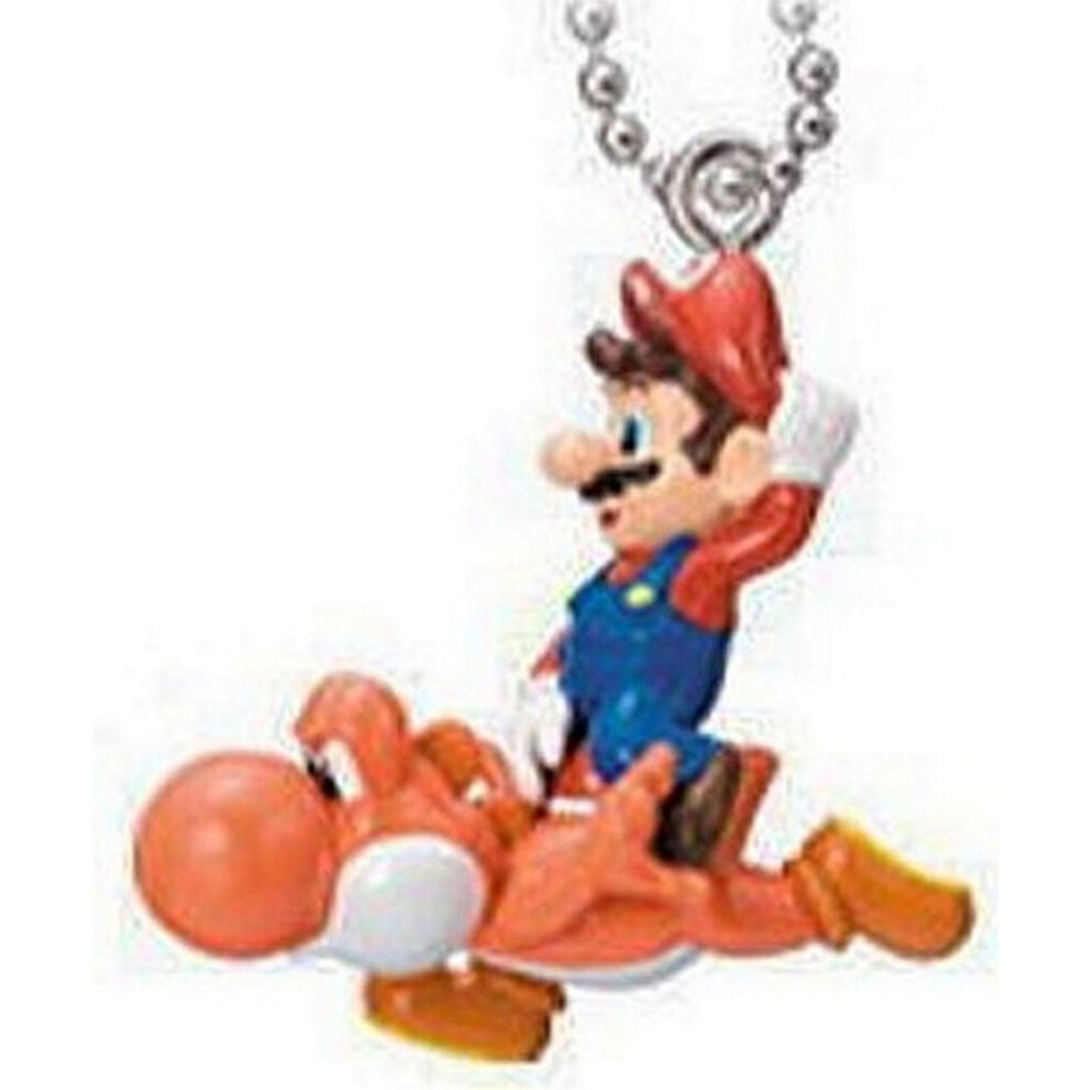 Super Mario Galaxy 2 Gashapon 1.5"" Keychains - Mario on Red Yoshi