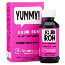 NovaFerrum Yummy | Pediatric Drops Liquid Iron Supplement for Infants and Toddlers | Liquid Iron for Kids | 15mg of Iron Per 1mL Dose | Ages 4 & Under