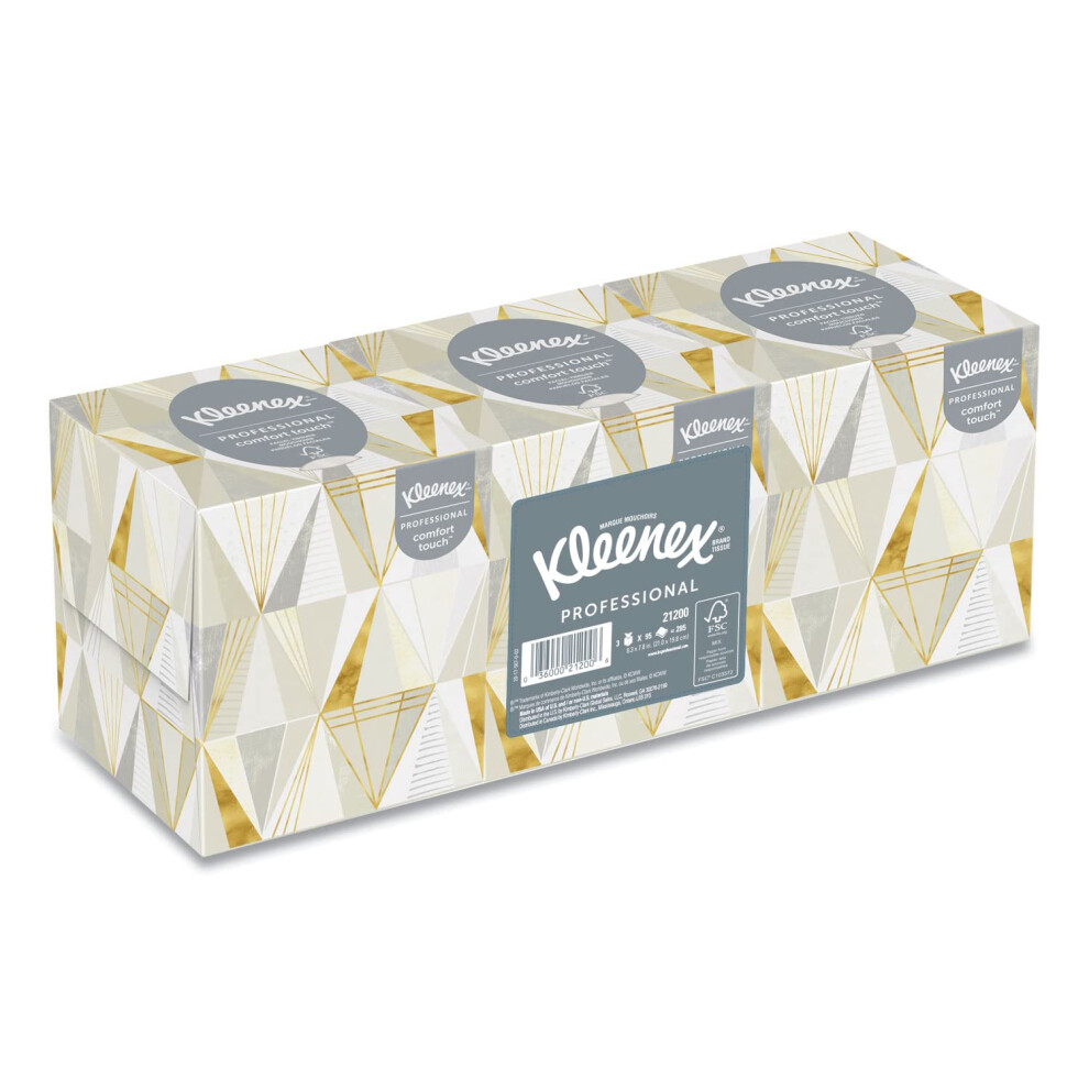 Kleenex Facial Tissue  2-Ply  Pop-Up Box  95/Box  3 Boxes/Pack