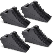 Wheel Chocks for Cars RVs Trucks Trailers and Vehicles G.V.W. up to 8T 4 Pack - Anti Slip Bottom Tire Chock for All Weather Use - RV Travel Trai