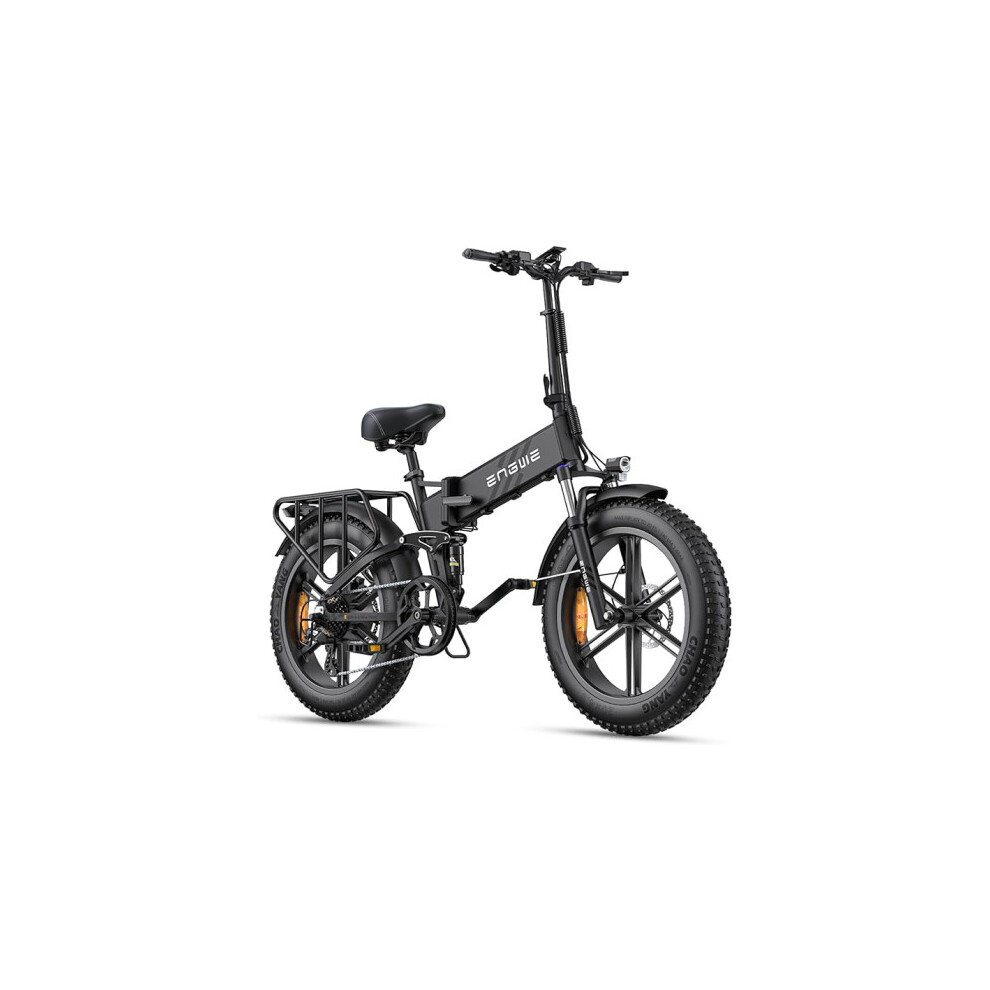 (Black) ENGWE Engine Pro 2.0Fat Tire Folding Electric Bike