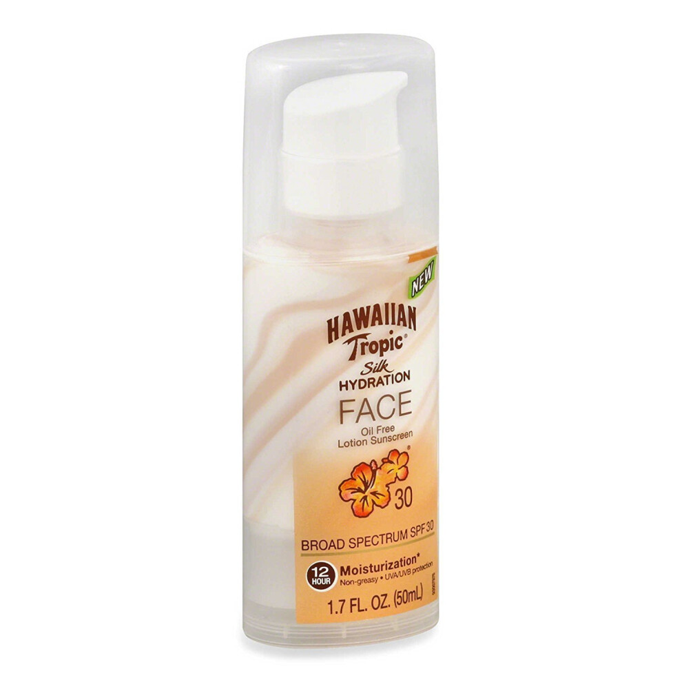 Hawaiian Tropic Silk Hydration Faces Lotion  SPF 30  1.7 oz