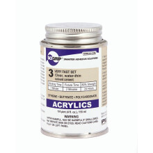 SCIGRIP 10799 3 Acrylic Solvent Cement  Low-VOC  Water-Thin and Very Fast Setting  Clear  1/4 Pint (4 fl oz)