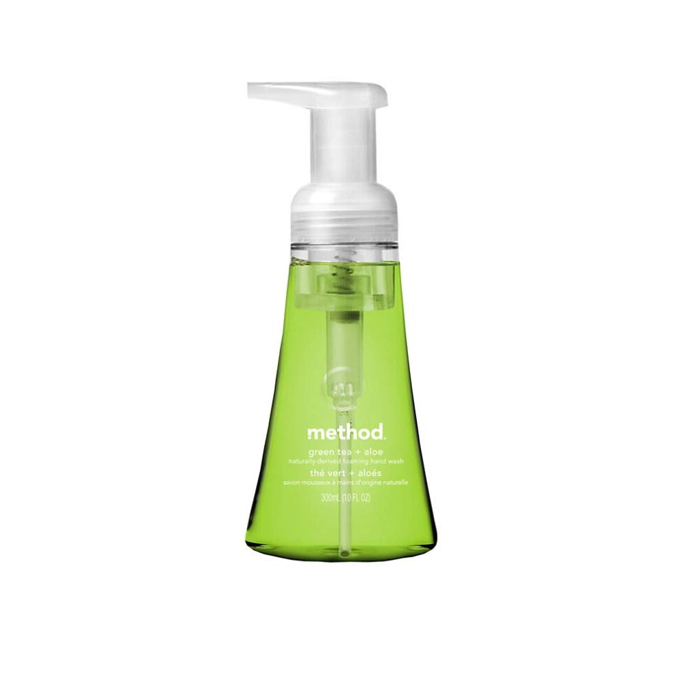 Method Foaming Hand Soap  Green Tea + Aloe  Biodegradable Formula  10 Fl Oz (Pack of 1)