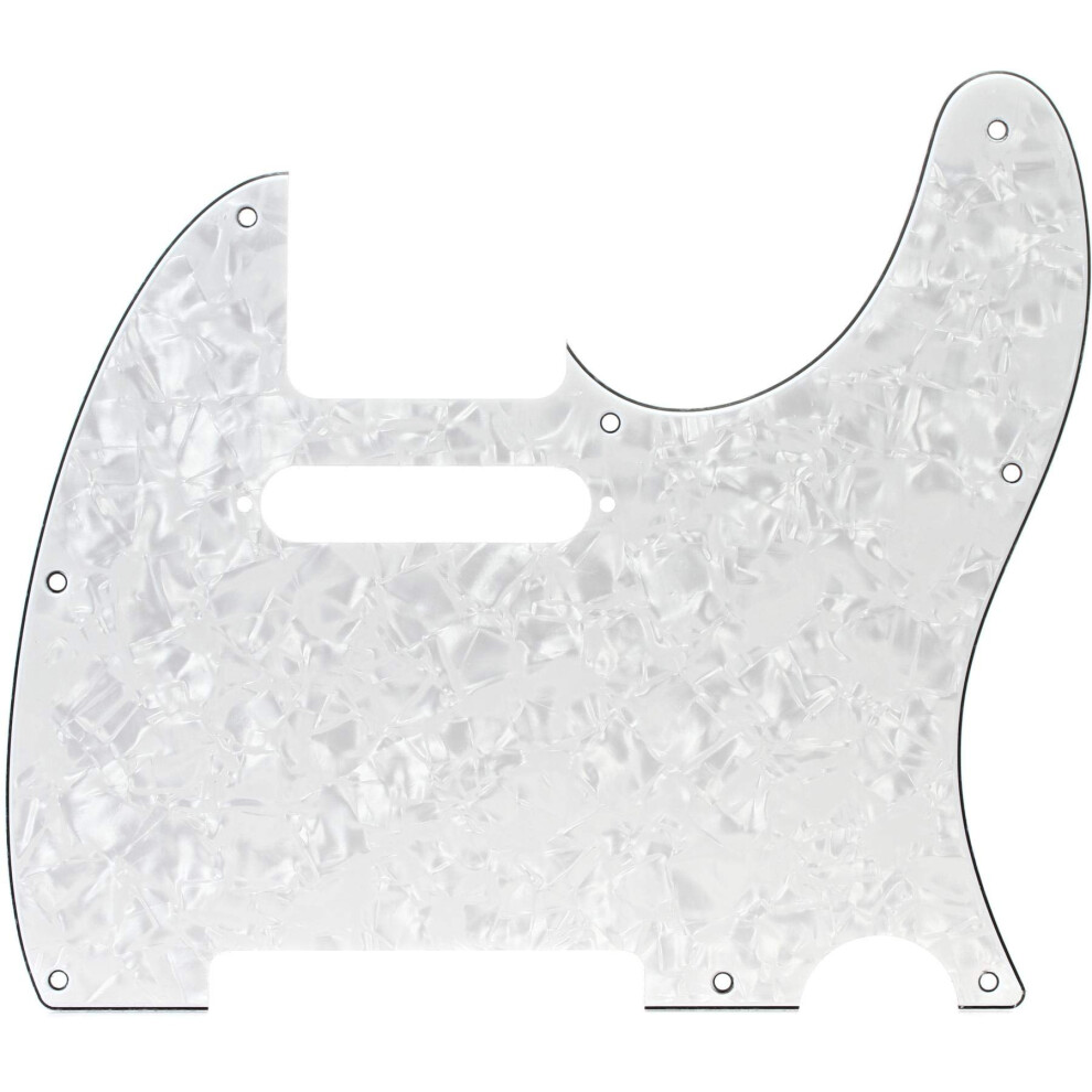 Fender Standard Telecaster Pick Guard (8-Hole) 4-Ply - White Pearl