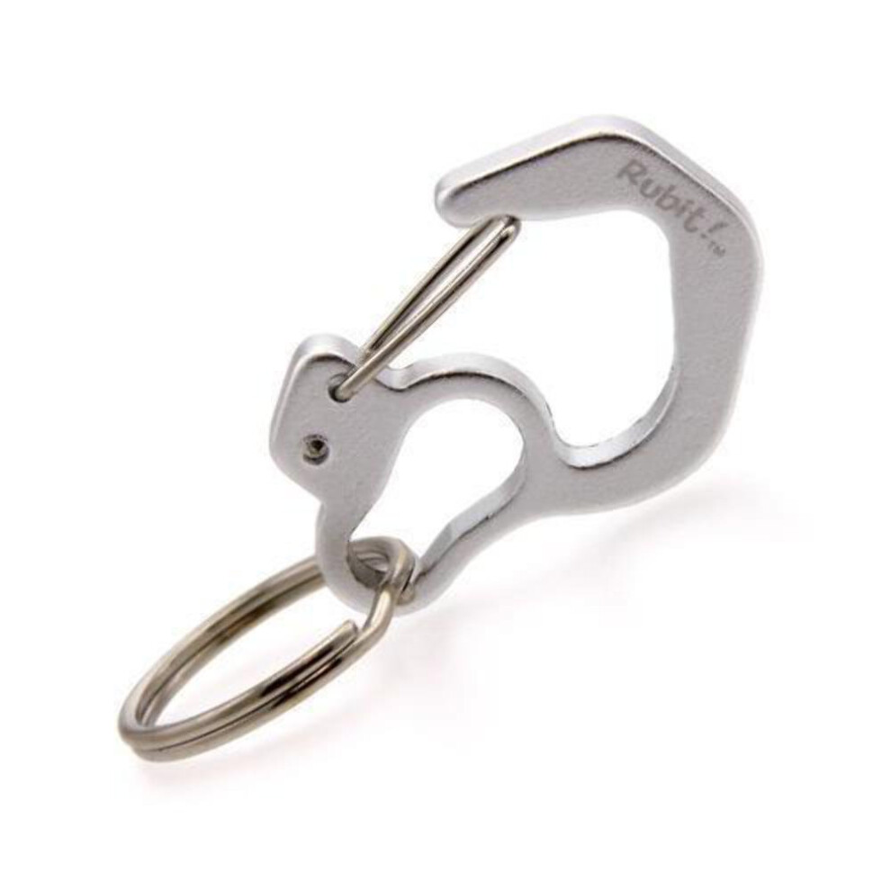 Rubit Hundemarken-Clip, Mittelgro?, Gebogen, Aluminium, Silber-image