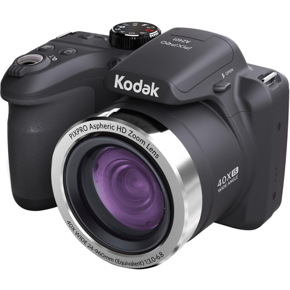 Kodak PIXPRO Astro Zoom AZ401-BK 16MP Digital Camera with 40X Optical Zoom and 3"" LCD (Black)