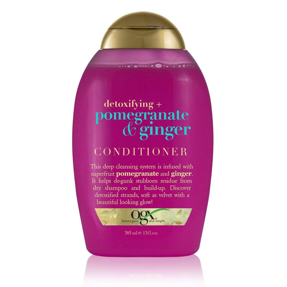 OGX Detoxifying + Ginger Conditioner  Pomegranate  13 Fl Oz