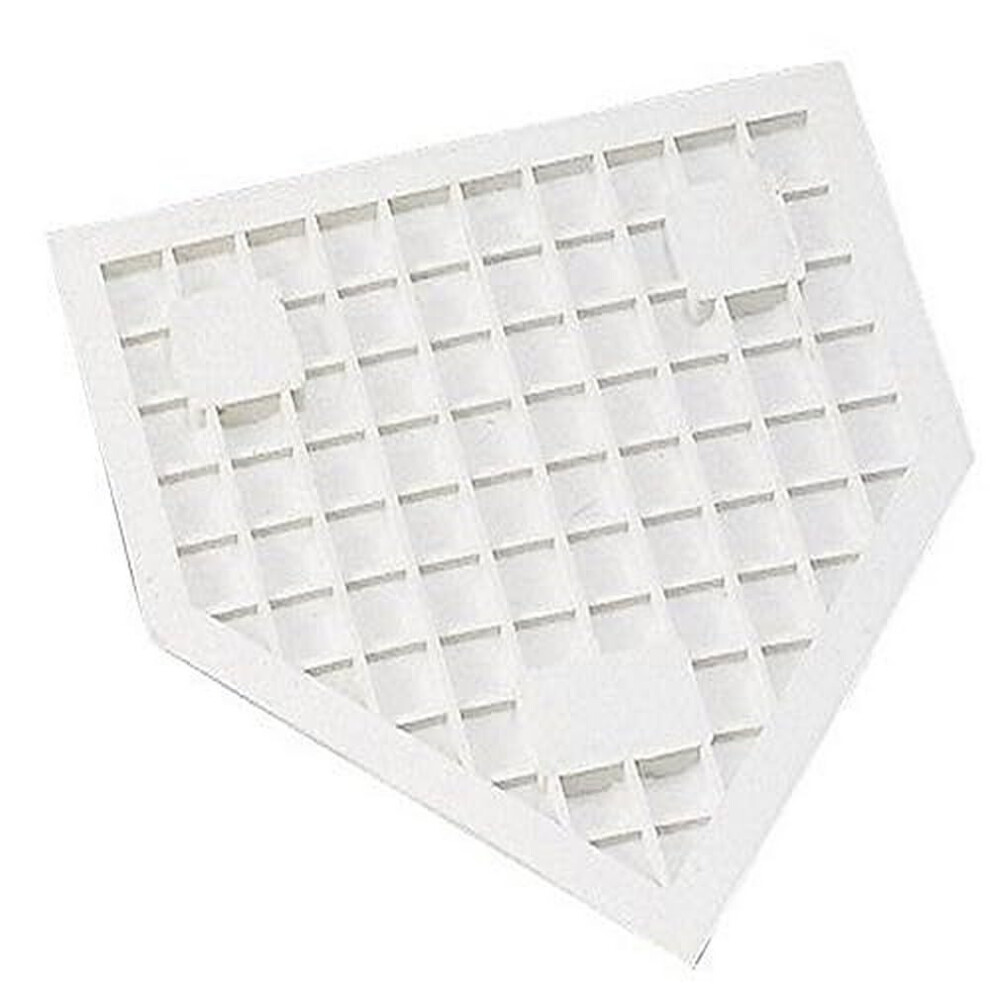 Champion Sports-96 Heavy-Duty Rubber Home Plate  White 16"" x 17"" x 1""