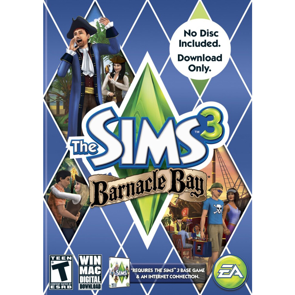 The Sims 3: Barnacle Bay [Download Code only  No disc included] - PC/Mac