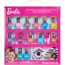 Barbie Movie 18 piese Set pentru copii pe baza de apa, set de machiaj de machiaj include lacuri de unghii cu ro?i de unghii ?i unghii pentru ungh