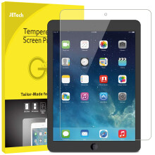 JETech Displayschutzfolie fr iPad (9,7 Zoll, Modell 2018/2017, 6./5. Generation), iPad Air 1, iPad Air 2, iPad Pro 9,7 Zoll, gehrtete Glasfolie