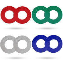 44SPORT Olympic Fractional Plates -Pair of 1/4 1/2 3/4 1 lb Weights (8 Plates. Total Weight: 5lbs)